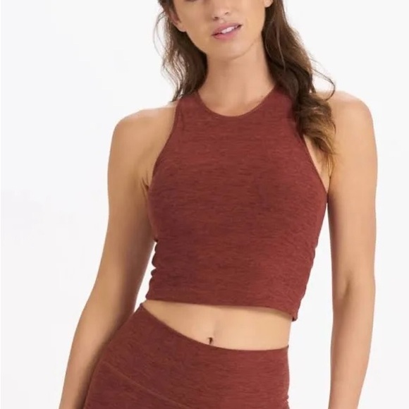 Vuori Tops - Vuori elevation Pylo tank bra heathered brick